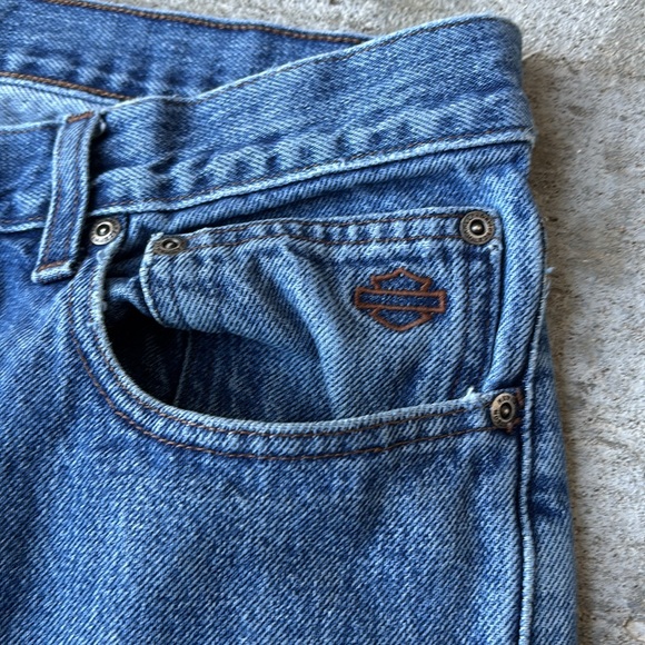 Harley-Davidson Relaxed Fit Blue Jeans - Picture 6 of 16